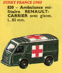 <a href='../files/catalogue/Dinky France/820/1963820.jpg' target='dimg'>Dinky France 1963 820  Renault Carrier Ambulance</a>